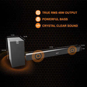 Mulo Arena 5000 2.1 Channel Soundbar with Subwoofer - mulo.in