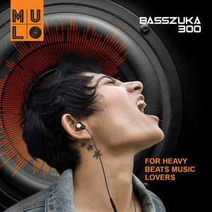 Mulo Basszuka 300 In-Ear Wired Earphone with mic - mulo.in